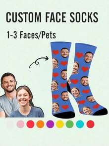 Kaos Kaki Sepak Bola dengan Foto Wajah Kustom | Kaos Kaki Pemain Sepak Bola Kartun yang Dipersonalisasi | Kaos Kaki Olahraga Pria Setinggi Betis | Hadiah Unik untuk Penggemar Sepak Bola dan Pacar - MultiWarna - View 6