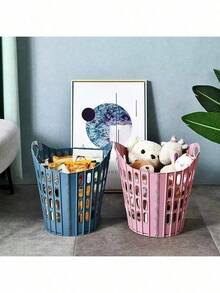 Foldable Laundry Basket With Handle, Large Capacity Clothes Storage Basket Doubles As Plush Doll Organizer, Collapsible Dirty Clothes Hamper For Bedroom/Laundry Room, Space-Saving Wall-Mounted Storage Container - Great For College Students, Moms, Small Apartments (Mother's Day/Back To School) - Multicolor - View 6