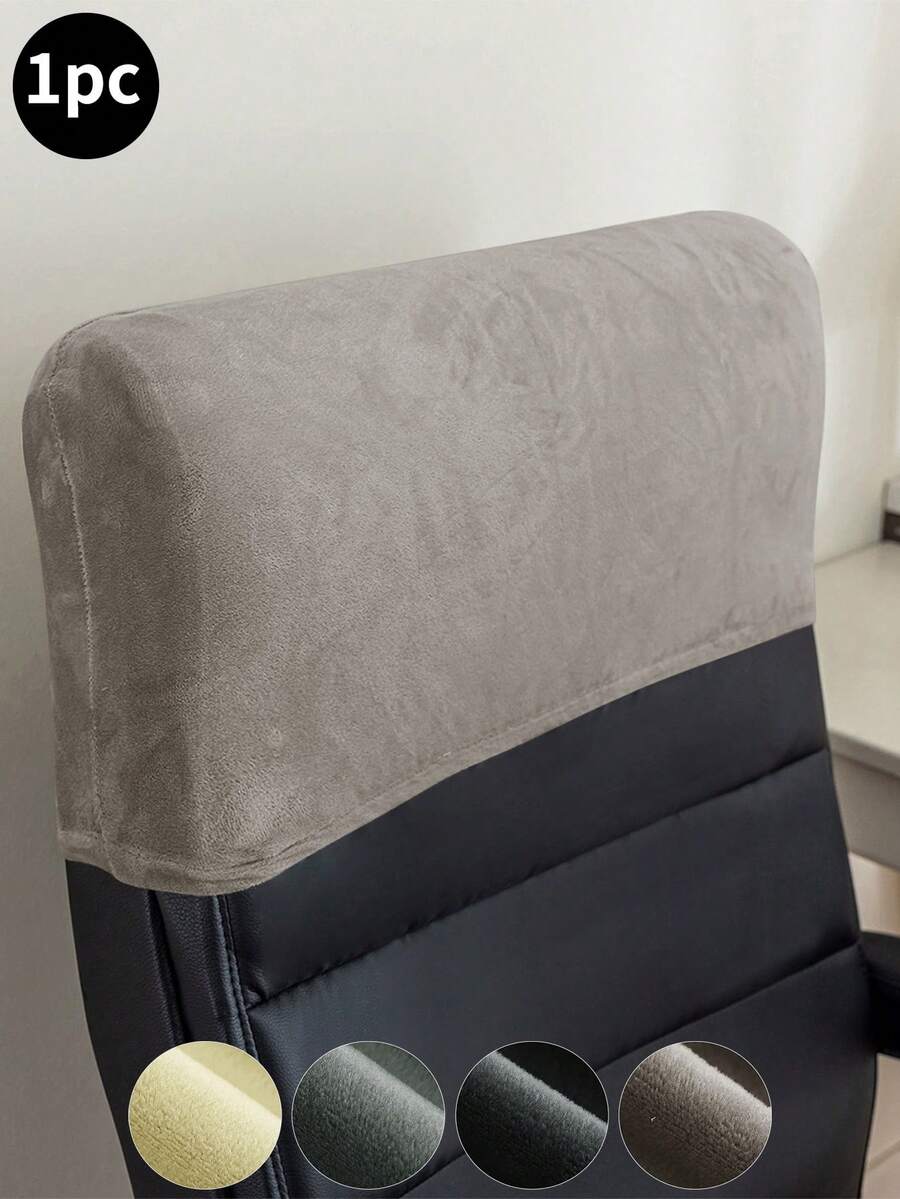 1 chiếc bọc tựa đầu ghế văn phòng bằng vải nhung hình cáo bạc, thiết kế tối giản, chống bẩn, chống mồ hôi, chống ố vàng, thích hợp cho ghế văn phòng, phòng học. - Nhiều màu - Xem 1