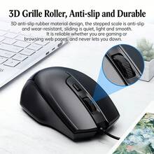 HP M150 有线鼠标，静音商务办公 USB 接口人体工学设计，适用于台式机和笔记本电脑，黑色 - 查看 2