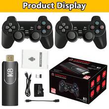K8 Retro Game Console, Classic Video Game Stick 64G Built-In With 40000+ Games Dual Players Mode Console With 2 Controllers Handheld Games For  Adults,Christmas Gifts Arcade Cable Gamepad Hd Usb - Xem 9