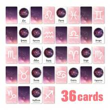 36pcs Constellation Cards With Cosmic Space Design, Astrology Tarot Cards, Birthday Gift, Spiritual Meditation Zodiac Cards - 36 Zodiac Cards - View 8