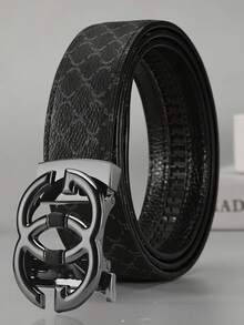 男士时尚休闲字母印花腰带 - 彩色 - 查看 2