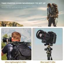 Alloy Large Size Mobile Photography Accessories Tripod Fill Light 78 Inch Travel Tripod Stable Support Professional 360-Degree Panoramic Ball Head Metallic Construction Foldable Design Suitable For Outdoor Travel Photography Video Recording Parties Outdoor Wedding Photography Indoor Photography Mother's Day Birthday - Orange Color - View 6