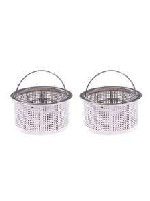 1Pc Stainless Steel Kitchen Sink Strainer Hanging Food Waste Catcher Corner Filter Rack With Fine Mesh Bags For Leftover Garbage Anti Clogging Gadgets - Multicolor - View 6