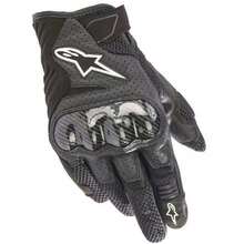 Alpinestars Motorcycle Gloves SMX-1 AIR V2 Microfiber Leather Carbon Fiber Gloves Cycling Motorbike Moto Motocross Bicycle Breathable Protective Wear Resistant Touch Screen Gloves For Men Women - 黑色 - 查看 1