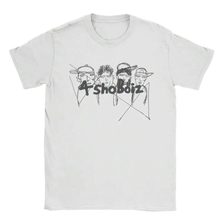 Kpop Jay Park Lngshot  Pure Cotton T Shirt For Men Summer  Aesthetic T Shirts Comfortable Harajuku Tees Big Size Printed Clothes - 白色 - 查看 1