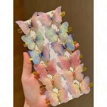 18pcs/Set Dreamy Fairy Butterfly Hair Clips Combo Delicate Soft Vibe One Clip Beautifies Back-To-School Essential - Suitable For Girls And Women Daily Outing Dates Photoshoot Works For Buns Or Down Hairstyles Easy To Set The Mood Claw Clips Hair Claws Hair Slide Hair Barrettes School Stuff Hair Accessories Head Accessories - Nhiều màu-1 - Xem 7