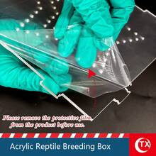 Large Transparent Acrylic Reptile Habitat, Stackable Breeding Box, Suitable For Lizards, Geckos, Parrots, Quails, Insects And Other Pets. Made Of High-Strength Transparent Acrylic Material With Ventilation Design, Easy To Assemble And Clean. Multi-Functional Terrarium, Applicable For Pet Breeding, Landscape Decoration, And Small Animal Housing. Lightweight And Durable Terrarium, Stackable Design To Save Space, Ideal For Reptiles, Birds, Insects And Small Pets. - Multicolor - View 9