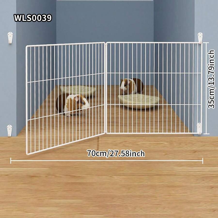 Parque de juegos plegable para mascotas con rejilla de alta densidad, adecuado para gatitos, conejos, hámsteres, perros pequeños, cobayas, diseño de enclavamiento, valla a prueba de fugas - Multicolor - Ver 1