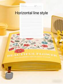 1 cuốn sổ tay A5 họa tiết hoa, sổ phác thảo chất lượng cao có tem bảo tàng, phù hợp cho học sinh, văn phòng tại nhà, v.v. - Sổ tay hoa - Xem 11