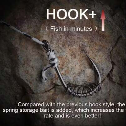 20 st högkvalitativa fiskekrokar i rostfritt stål med hullingar, tillbehör till fiskeredskap, vassa fiskekrokar med hullingar