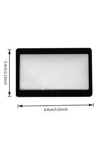 5pcs/3pcs/1pc - Portable Card-Sized Magnifier, 3X Magnification. Each Reading Magnifier Is Equipped With A 3X Fresnel Lens, Which Can Be Used As A 3X Magnifier. Pocket Magnifier, Suitable For Bookmarks, Cards And Business Cards. Portable Handheld Magnifier, Suitable For Reading Small Text, Reading Books, Suitable For Back To School Season. - A - View 7