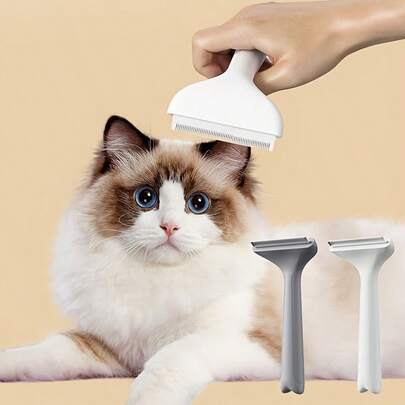 New Curved Blade Pet Dematting Brush, Grooming Tool For Cats And Dogs, Pet Supplies
