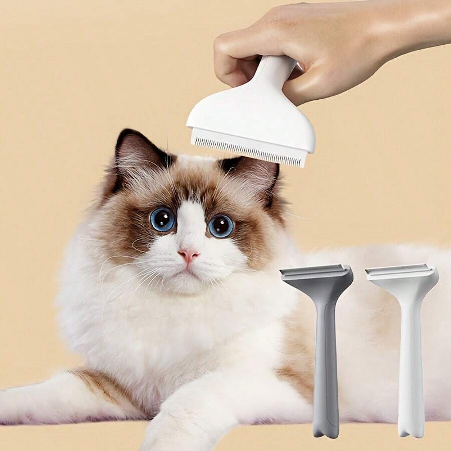 New Curved Blade Pet Dematting Brush, Grooming Tool For Cats And Dogs, Pet Supplies - View 1