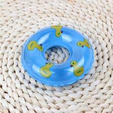 New Mini Swimming Ring Water Toy, Boba Tea/Donut Shaped Inflatable Swimming Ring, Beach/Pool/Bath Toy, Pool Party Accessory, Summer Toy, Creative Gift - Multicolor - View 7