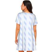 Women's Plus Size Gradient Butterfly Casual Nightgown - Multicolor - View 4
