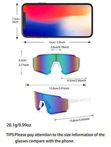 Half-Frame Large Frame Casual Computer Glasses, Decorative Lenses, Suitable For Daily Casual Life - Multicolor - View 2
