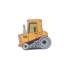 2pcs/7pcs Set Construction Vehicle Fabric Patch Computer Embroidered Label Cartoon Embroidery Sticker Iron-On Excavator Applique Clothing Accessories - Construction Vehicle Patch - View 5