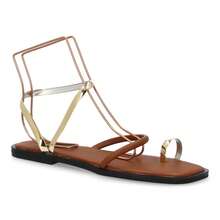 Women Flat Sandals - Lạc đà - Xem 3