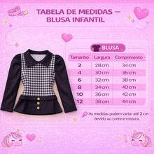 Girls' Long-Sleeved Plaid Shirt For Cold Winter Weather - Ribbed Children's Shirt, Sizes 2-12 Years. - WHITE - 1 PIECE - View 3