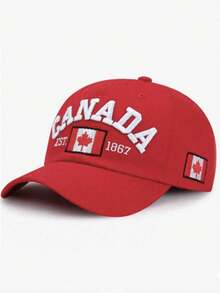 楓葉 CANADA 棒球帽，美式休閒風，中性情侶款，戶外運動，卡車司機帽 - 棒球帽 - 查看 3