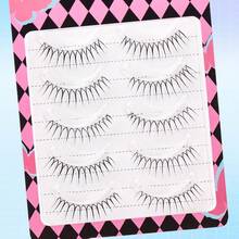 5 Pairs Korean & Japanese Style False Eyelashes, Natural Look, Soft & Lightweight, 6-12mm - Comic wet eyelashes - View 6