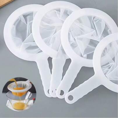 2pcs Coffee/Soy Milk Residue Filter Net, Detachable Pulp Separator For Home Juicer, Educational Supplies, Kitchen Accessories, Essential Kitchen Tool, Space-Saving Kitchen Storage Solution, Creative Christmas Kitchen Gift Idea, Kitchen Essentials