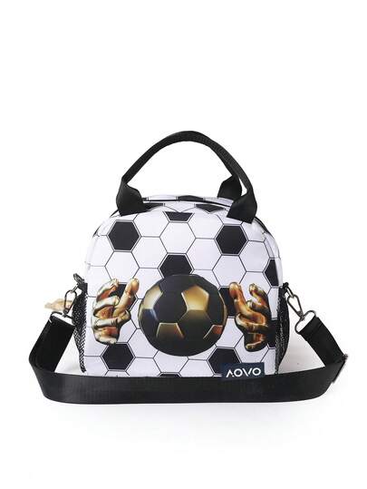 儿童可爱宇航员保温午餐包，防水保温午餐手提包，配有可调节肩带和可重复使用的午餐盒，适合工作、学校、野餐、旅行、海滩、钓鱼等场合，轻便设计，可用作午餐包、保温包、野餐包、收纳包或购物袋。