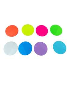 160张心形透明防水贴纸，半透明书签，索引贴纸，可重复使用，适用于学校和办公用品，返校季必备 - 圓形41*41mm - 查看 6