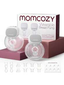 Momcozy S9 Pro Hands-Free Breast Pump Updated, Portable Breast Pump With Longer Battery Life And LED Display, 2 Modes And 9 Levels, 24 Mm Flange - Light Grey - View 9