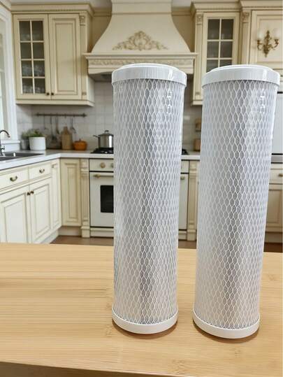 1 lõi lọc nước đa năng 10 inch, lõi lọc than hoạt tính nén CTO, than hoạt tính dạng hạt, không cần điện hoặc pin, lọc nước uống hiệu quả, thích hợp cho bồn rửa nhà bếp và phòng tắm, bộ lọc nước bồn rửa nhà bếp