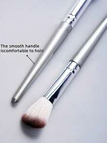 Bộ cọ trang điểm 14 món, bao gồm cọ phấn phủ, cọ má hồng, cọ nền, cọ phấn mắt, cọ tán màu, cọ tạo khối, dụng cụ trang điểm mềm mại cầm tay, 2 bông mút trang điểm và 2 miếng bông trang điểm hình tam giác. Bộ cọ trang điểm, Bộ cọ trang điểm, Bộ cọ trang điểm, Bộ cọ trang điểm hoàn chỉnh, Bộ cọ trang điểm, Bộ dụng cụ trang điểm hoàn chỉnh, Bộ cọ trang điểm, Bộ cọ trang điểm, Bộ quà tặng trang điểm - Bạc - Xem 5