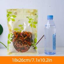 50/100个装圣帕特里克节糖果袋,自封平底透明窗口袋,适用于糖果零食、婚礼回礼、食品储存 - 查看 13