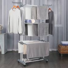 DASCK Tendedero Plegable 3 Niveles con Ruedas Interior - Gris - Ver 2