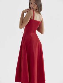 French-Style Women's Dresses, Dresses With Straps, Long Evening Gowns. - 紅色 - 查看 2