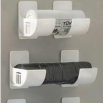 2 kệ đựng đồ không cần khoan, kệ đựng đồ bên hông tủ lạnh dùng để đựng màng bọc thực phẩm, túi rác, đồ dùng nhà bếp, kệ lưu trữ trong tủ.