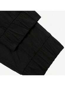 Quần dài nữ New Balance, mẫu mới mùa xuân 2026, thích hợp cho tập luyện, thể dục, thể thao, thường ngày, kiểu dáng cơ bản, ống côn, mã sản phẩm AWP01512BK. - màu đen - Xem 4