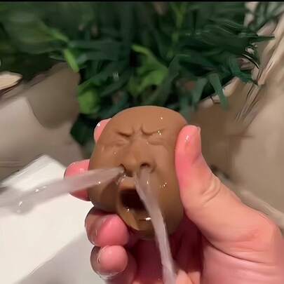 半个打哈欠的茶具宠物，趣味表情茶具配件，减压水枪，缓解焦虑的手指夹，夏季水上玩具，适合成人，户外团体游戏，泳池大战，沙滩派对，摄影道具，惊喜礼物