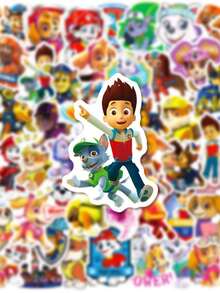 50/100 Stück/Set coole süße PAW Patrol Aufkleber PVC Aufkleber Dekoration Handy Skateboard Koffer Kühlschrank Graffiti Aufkleber für Partygeschenk - Karikatur - Übersicht 6