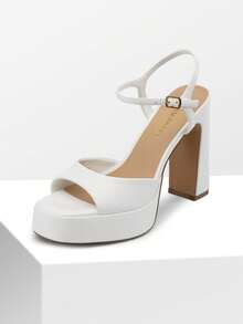 Women Heeled Sandals - 白色 - 查看 5