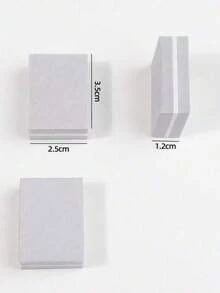 50pcs Double-Sided Mini Square Nail Files Nail Buffers - Grey - View 7