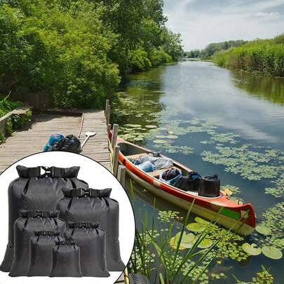6X/Set Waterproof Dry Bag Storage Sack Hiking Camping Kayaking Fishing 1.5-8L Set