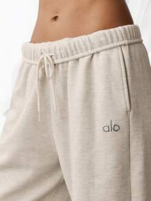 Accolade Straight Leg Sweatpant - 燕麥希瑟 - 查看 4