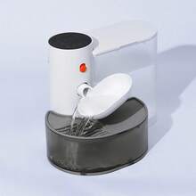 Dispensador de fuente de agua para gatos, agua móvil, desenchufado, alimentador de agua automático, bebedero para perros y mascotas, alimentador para mascotas, fuente para gatos - Cuenco de acero inoxidable - Ver 5