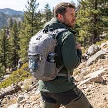20L Outdoor Hiking Backpack, Multi-Functional Gray Travel Bag - Light Grey - View 3