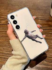 1pc Colorful Graffiti Anti-Drop Transparent Monkey Phone Case Suitable For IPhone 17pro/17Air /17/17promax16/11/16pro/16plus/16promax/16e/15Promax/13/14/12/XS/XR/7G/8P, Galaxy S25/S25PLUS/S25 Ultra/A16/A36/A26/A56/A50/A12/A32/A52/A72/A51/A21S/A13/A14/S24/S24PLUS/S24Ultra,S22/A52/A53/A54/A55S23/, 11/12Pro/12/12X/13Pro/14Pro/15Pro/, 10/9/Note9/12c/Note11pro/Note8Pro - Multicolor - View 3
