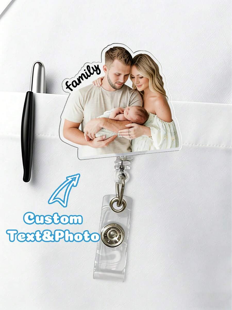 Insignia personalizada con foto, Cordón personalizado con foto, Portaidentificación retráctil personalizado, Insignia personalizada, Clip de insignia personalizado, Insignia de enfermera personalizada, Portaidentificación personalizado, Cordón retráctil de insignia personalizado, Cordón de insignia lindo
