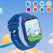 The New 1.83-Inch Smartwatch Features Over 10 Educational Games, A Flashlight, And A Front Camera - Multifunctional Pedometer, Calculator, Calendar, And Alarm Clock - With A 300Mah Low-Power Long Battery Life - View 1