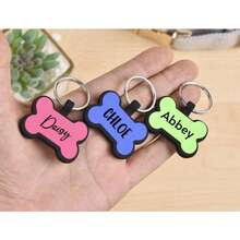 Thẻ đeo cổ cho thú cưng hình xương, không gây tiếng ồn, được làm từ silicon chất lượng cao, khắc tên, địa chỉ hoặc thông tin cá nhân hóa khác, là giải pháp tối ưu cho chủ nuôi thú cưng đang tìm kiếm thẻ nhận dạng bền và không gây tiếng ồn cho thú cưng. - Nhiều màu - Xem 11